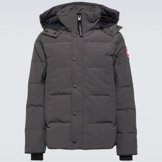 fałszywy luksus Canada Goose Parka puchowa Wyndham w kolorze szarym