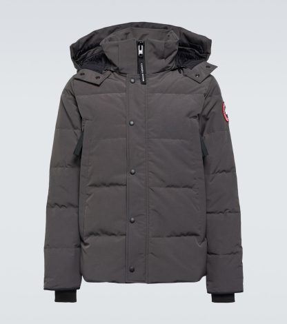 fałszywy luksus Canada Goose Parka puchowa Wyndham w kolorze szarym