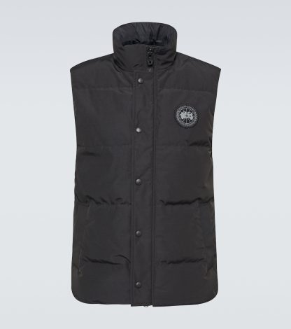 luksusowa replika Canada Goose Kamizelka puchowa Black Label Garson w kolorze czarnym