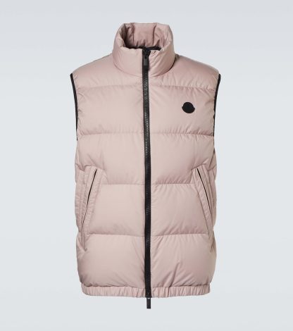 luksusowa replika Moncler Kamizelka puchowa Fedare w neutralnym kolorze