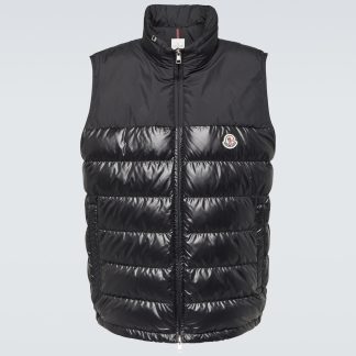 luksusowa replika Moncler Pikowana kamizelka puchowa Cerces w kolorze czarnym