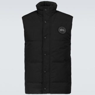 moda luksus Canada Goose Kamizelka puchowa Black Label Garson w kolorze czarnym