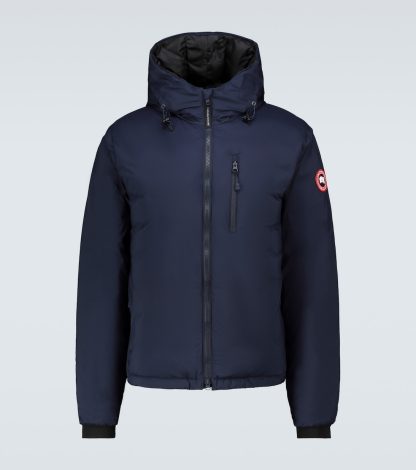 moda luksus Canada Goose Kurtka puchowa Lodge Hoody w kolorze niebieskim