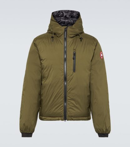 moda luksus Canada Goose Kurtka puchowa Lodge Hoody w kolorze zielonym