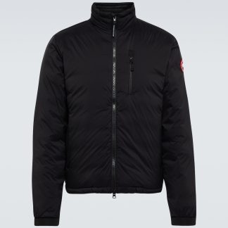 moda luksus Canada Goose Kurtka puchowa Lodge w kolorze czarnym