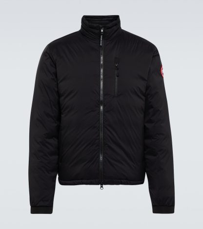 moda luksus Canada Goose Kurtka puchowa Lodge w kolorze czarnym