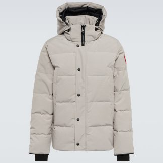 moda luksus Canada Goose Kurtka puchowa Wyndham w kolorze szarym