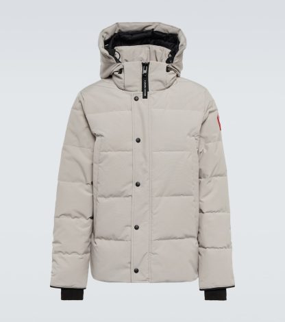 moda luksus Canada Goose Kurtka puchowa Wyndham w kolorze szarym