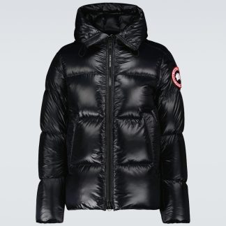 podrobiony projektant Canada Goose Kurtka puchowa Crofton w kolorze czarnym