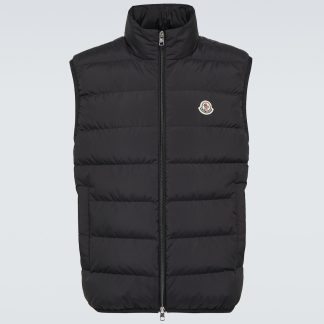 projektant replik Moncler Kamizelka puchowa Contrin w kolorze czarnym