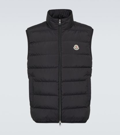 projektant replik Moncler Kamizelka puchowa Contrin w kolorze czarnym