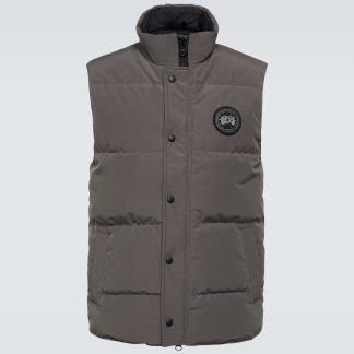 tani luksus Canada Goose Kamizelka puchowa Black Label Garson w kolorze szarym