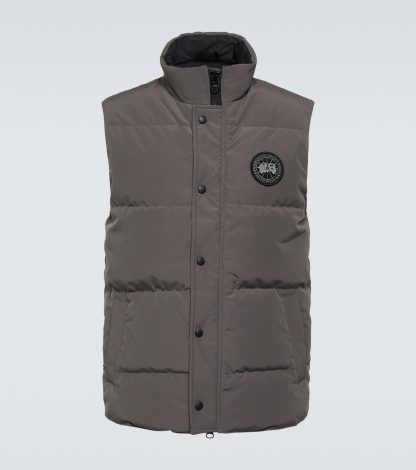 tani luksus Canada Goose Kamizelka puchowa Black Label Garson w kolorze szarym