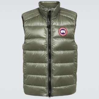 tani luksus Canada Goose Kamizelka puchowa Crofton w kolorze zielonym